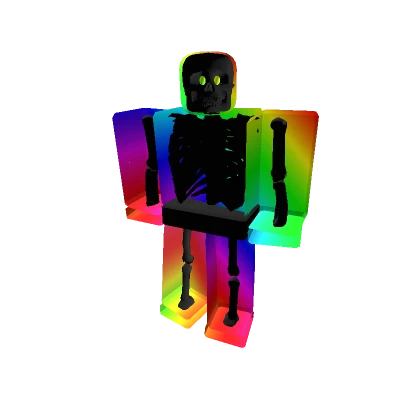 Rainbow Outlined Skeleton Classic