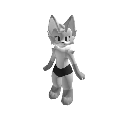 Light Gray Chibi Fox Girl