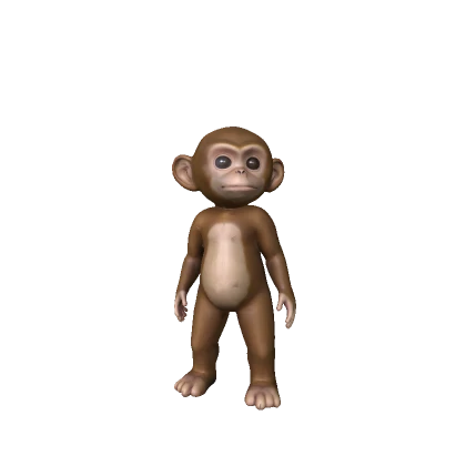 Mini Baby Monkey 🤎 Funny Meme Troll Animal