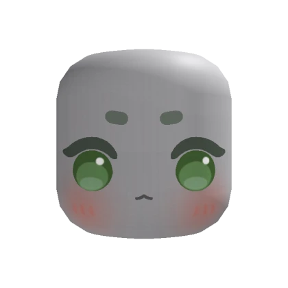 🍀Animated Bunny Chibi Eyes Face (Green)