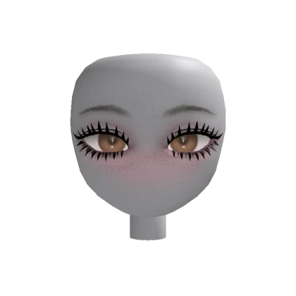 Eye Lashes Doll Head (Neck, Dynamic )