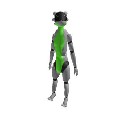 Recolorable Green Robot Furry