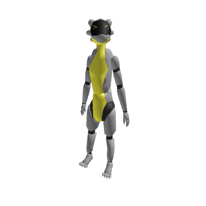 Recolorable Yellow Robot Furry