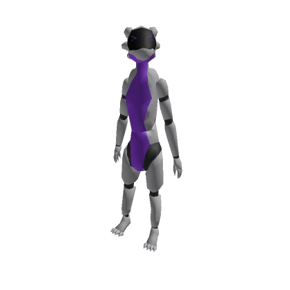 Recolorable Purple Robot Furry