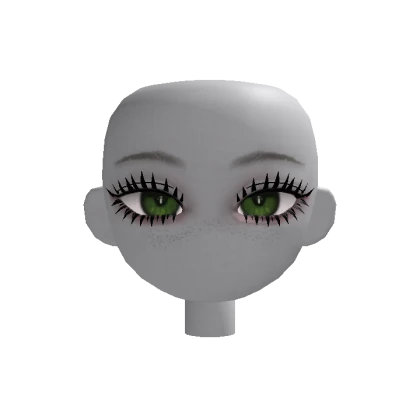 Eye Lashes Doll Head (Neck, Dynamic )