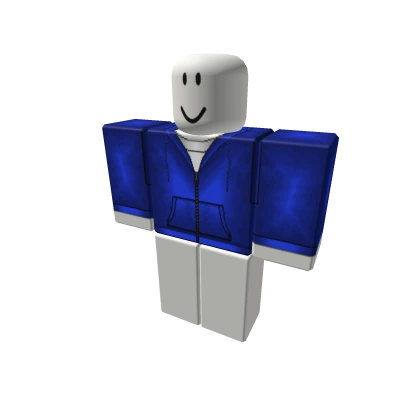 Postmodern Closed Blue Hoodie