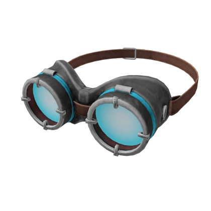 Blue Neon Goggles