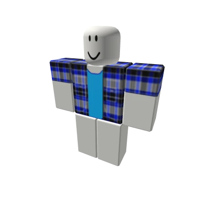 Blue Plaid Shirt 