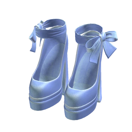 Sweet n sugar chunky coquette heels blue (it girl)