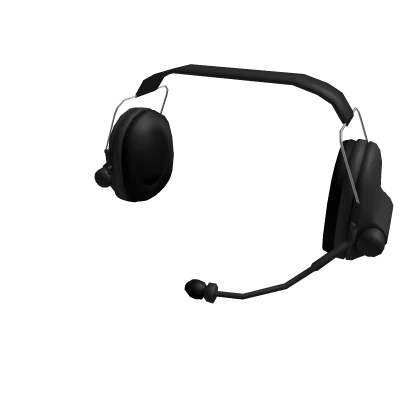 Black Tactical Headset