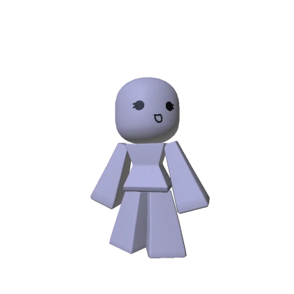 Stylized Chibi Blocky Girl