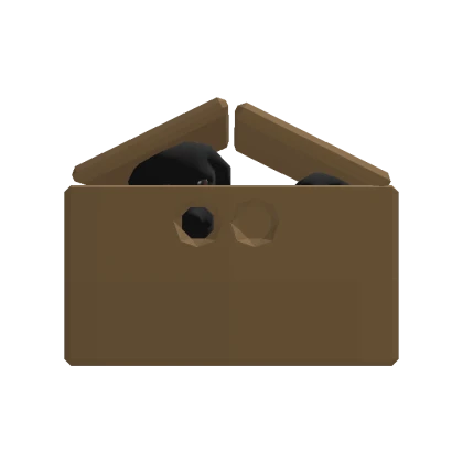 Black Puppy in a box [ANIMATED]