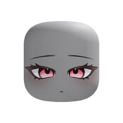 Calm Anime Face [Pink Eyes]