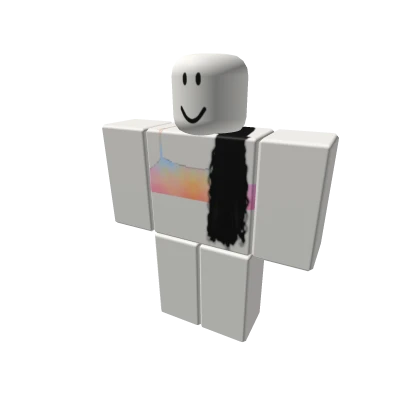 Tie dye tank w black ext