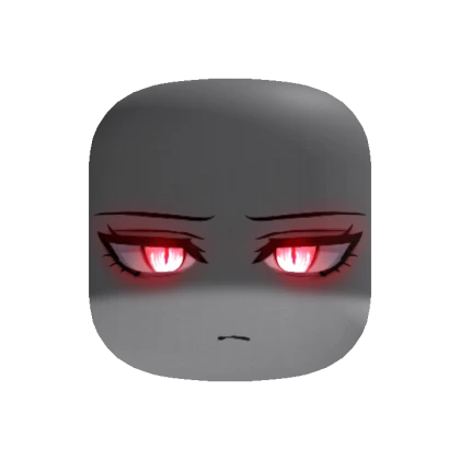 Shadowed Demon With Red Glowing Eyes