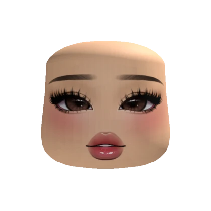 Cute Doll Girl Brown Eyes Makeup - Light