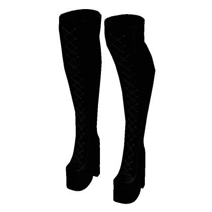 Model Doll Emo Boots