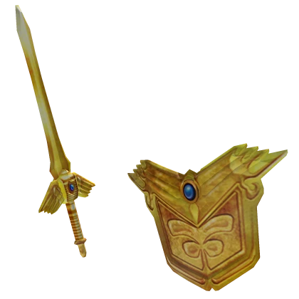 Epic Golden Sword and Shield