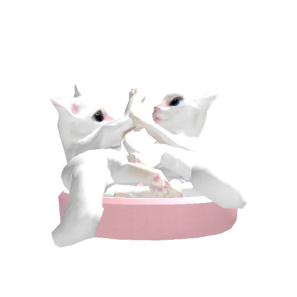 White Cats Playing [DYNAMIC]