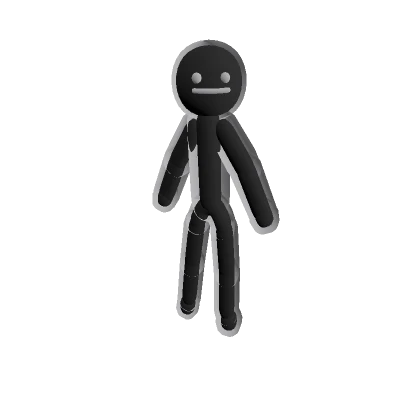 Stickman Recolorable Black