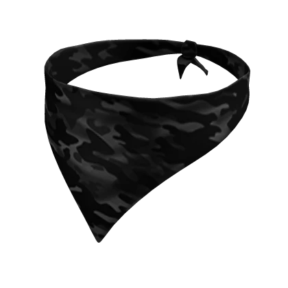 Black Camo Bandana