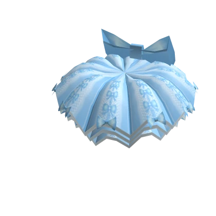 Blue Bow Tutu Skirt