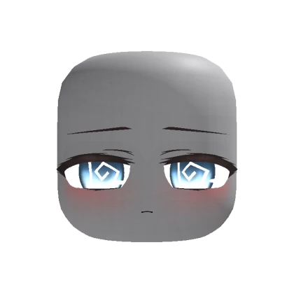 Animated Sleepy Chibi Face – Spiral Blue