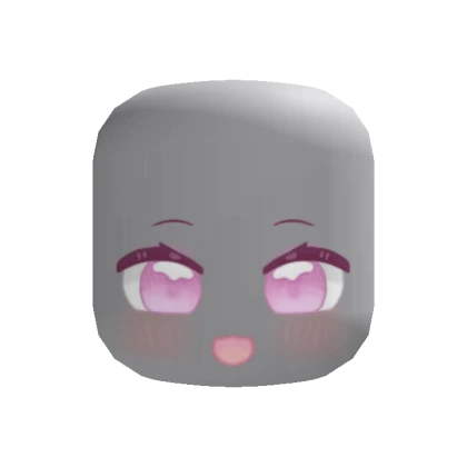 Cute Chibi Anime Face (Pink)