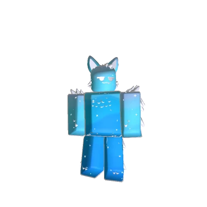 Fluffy Space Cat {Blue}