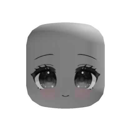 Kawaii Happy Moe Chibi Anime Face (Black)