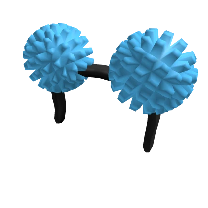 Blue Fluffball Pom poms