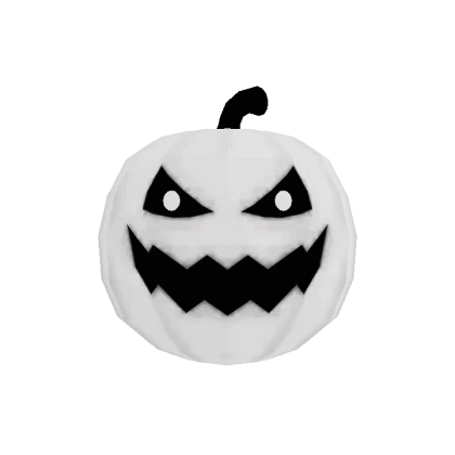 Scary Pumpkin WHITE & BLACK