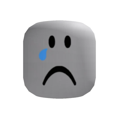 Crying sad teardrop face