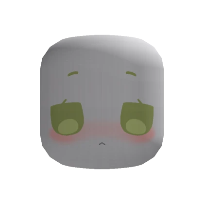 🍀Animated Sleepy Chibi Eyes Face (Green)