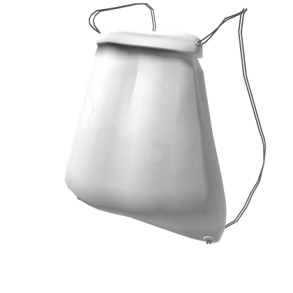 White Drawstring Bag