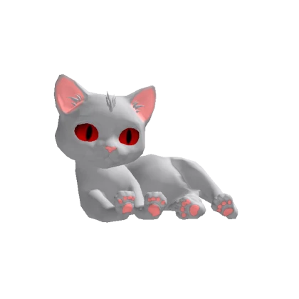 Custom Colour Red Eyes Headless Cat