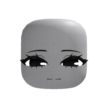 Cute Sleepy Chibi Face - Black