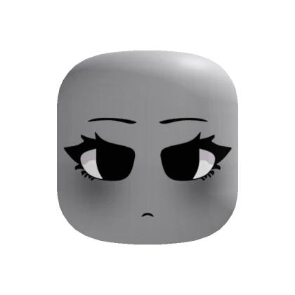 Chibi Sad Goth Face Emo