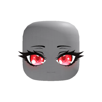 Animated Cute Chibi Face - Red