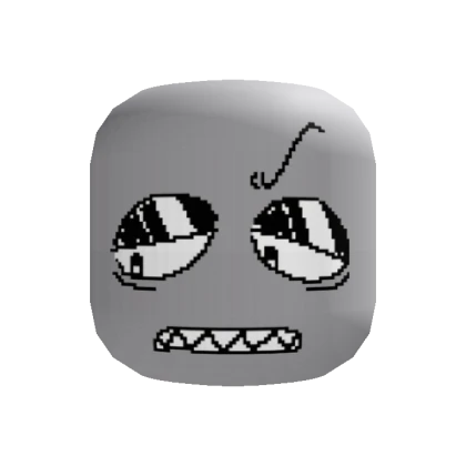 Displeased Pixel Face