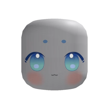 🍀Animated Soft Chibi Eyes Face (Blue)