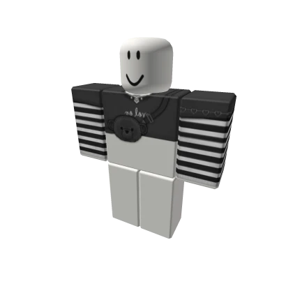 ପ emo black bear crop top ♡