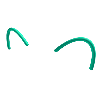 Cyan Neon Cat Ears