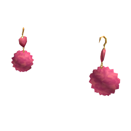 Fluffy Heart Earrings