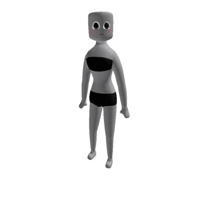 Trendy Woman Body (Recolorable, Black)