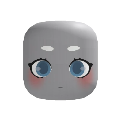 🍀Animated Lash Chibi Eyes Face (Blue)