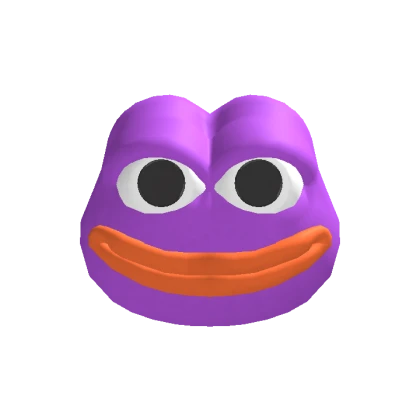 Purple Frog Meme Head