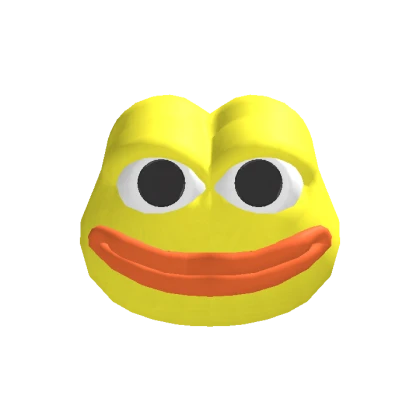 Golden Frog Meme Head