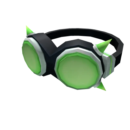 Green Spiked Goggles