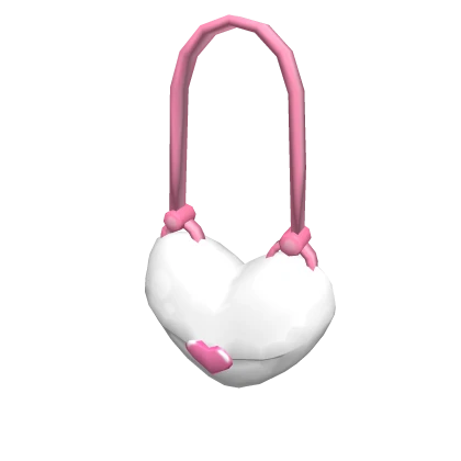 White Heart Purse